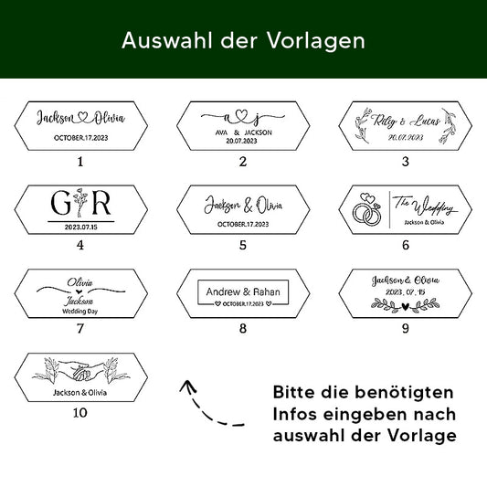 Walnut wood ring box – engraving for engagement, wedding or anniversary