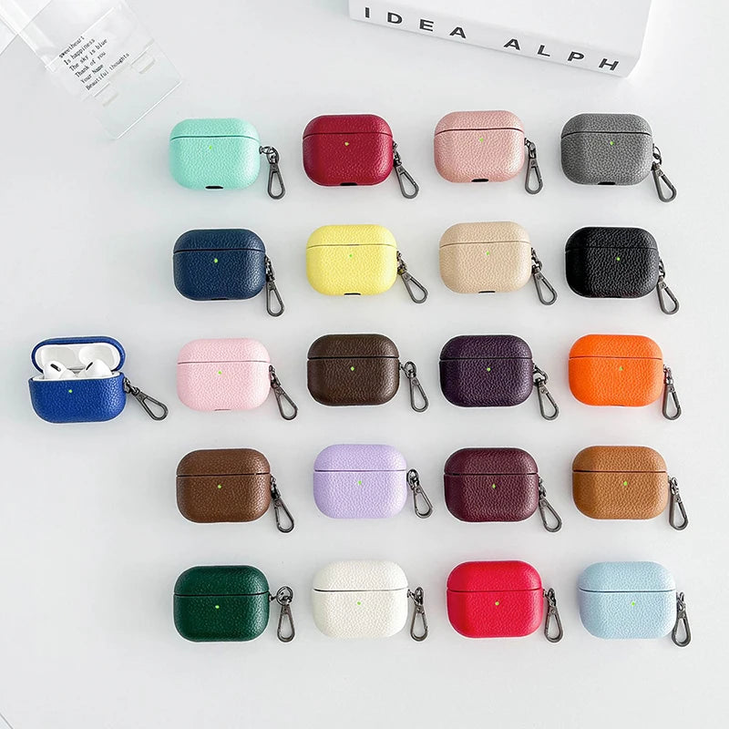 Airpod Pro 4 case made of PU leather – With name or initial engraving – Stylish and creative