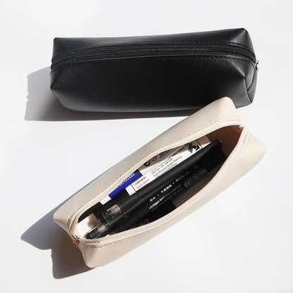 Personalized pencil case for office &amp; school – With name engraving – Stylish accessory for pens or makeup brushes