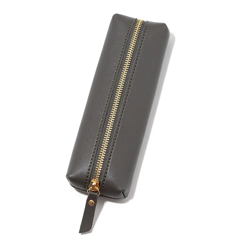 Personalized leather pen case – With name engraving – Stylish accessory for school, office or business