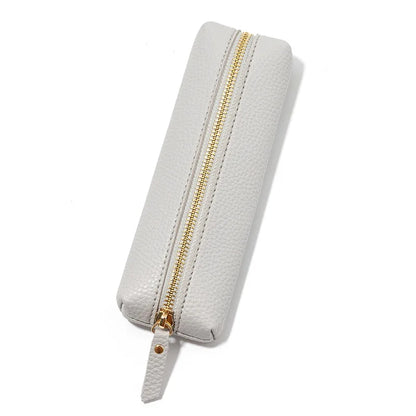 Personalized leather pen case – With name engraving – Stylish accessory for school, office or business