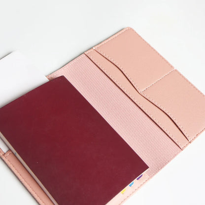Personalized passport cover set – With name engraving – Stylish &amp; practical travel accessory