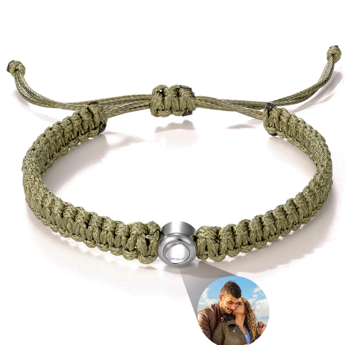 Personalisiertes Fotoarmband mit Bild Erinnerung