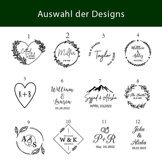 Walnussholz-Ringschachtel mit Gravur für Hochzeit, Verlobung & Jahrestage